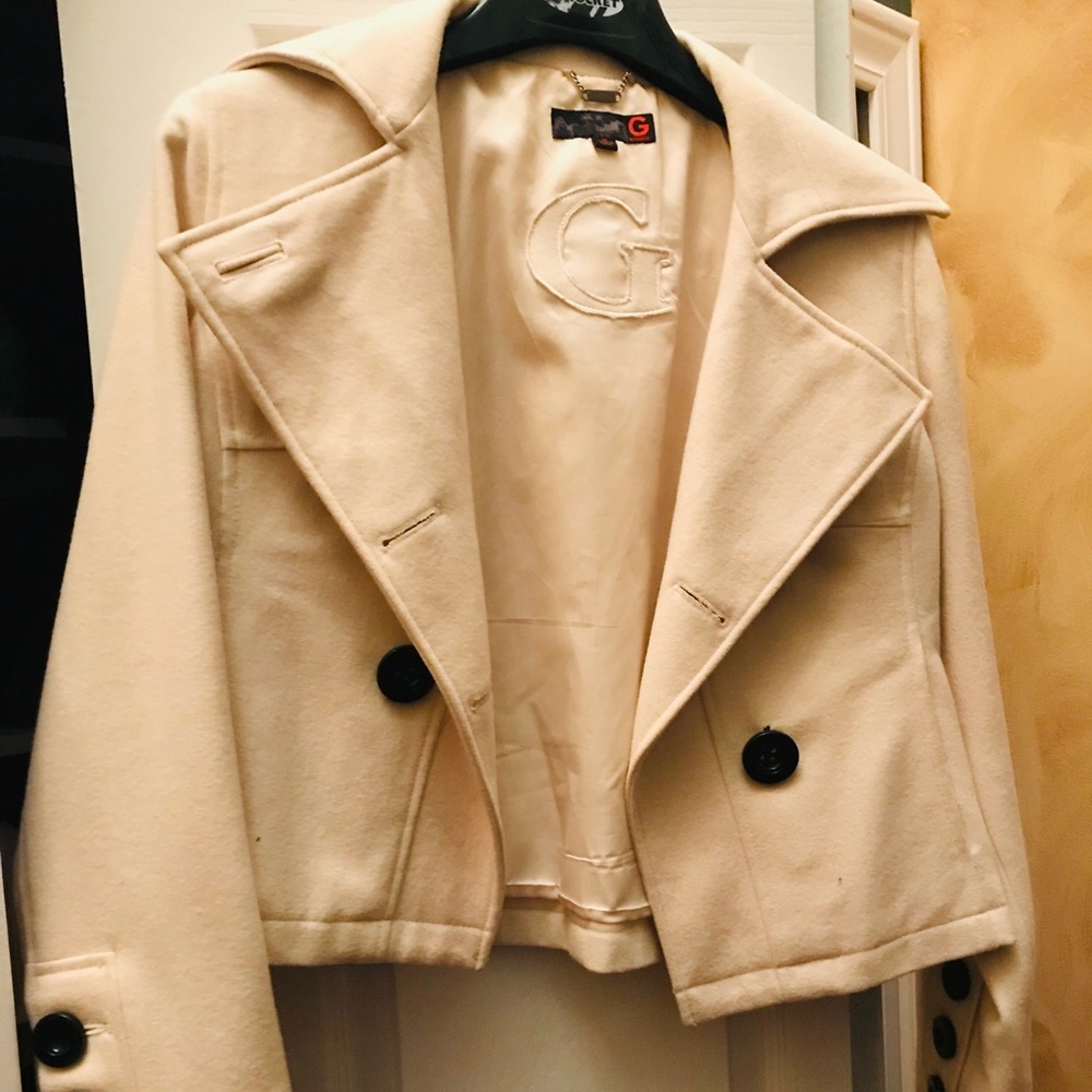 Cream colored Guess Jacket